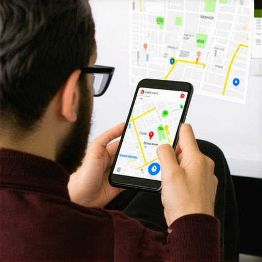 Expert Analyzing Local SEO Data Professional analyzing local SEO and Google Maps data on a computer screen