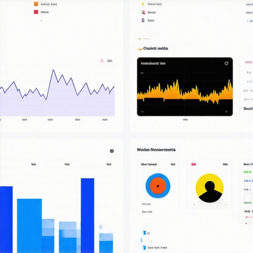 Dashboard with charts and heatmaps illustrating local search trends