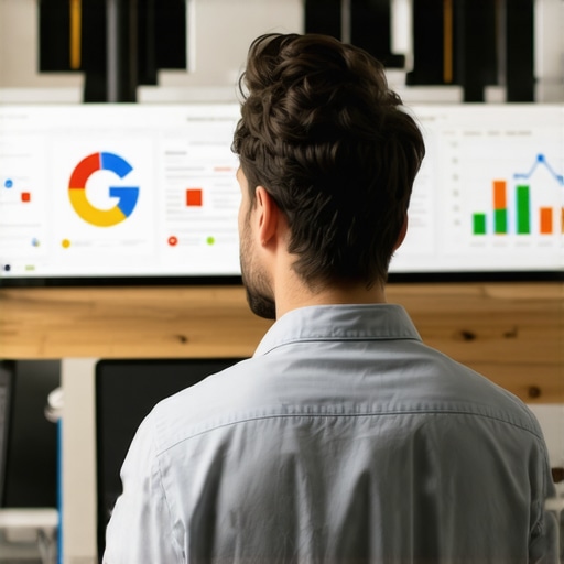Expert analyzing Google Maps rankings with charts and digital tools.