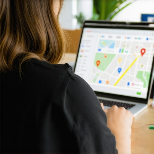 Business owner refining GMB profile for better local ranking
