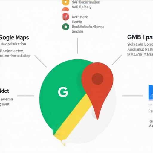 Diagram illustrating key steps to optimize for Google Maps local search rankings in 2025.