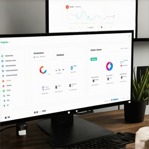 Digital SEO Tools Setup for Local Business Laptop showing local SEO analytics dashboards for business