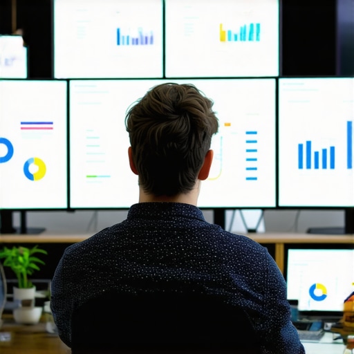 Person reviewing local SEO analytics dashboards to maintain map pack rankings.