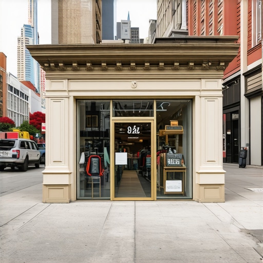 Drone performing LiDAR scan of retail store for local SEO verification.