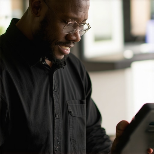 Business owner analyzing website speed and user interactions for better local pack rankings.