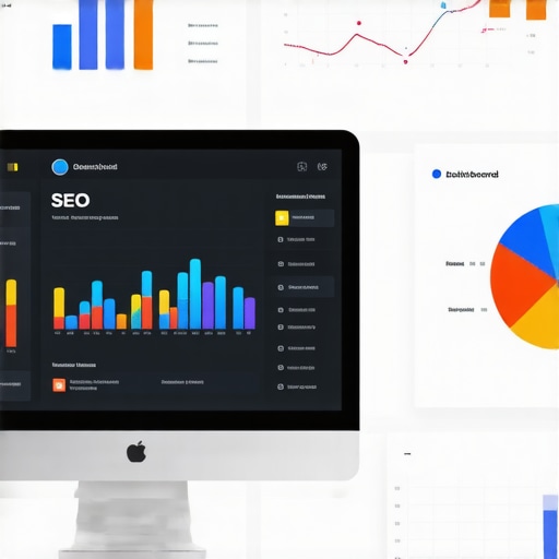 Screenshot of SEO dashboard with local ranking and review management tools.