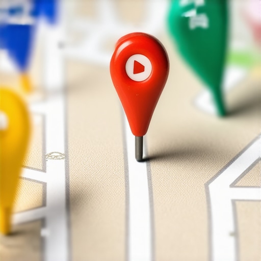 Analyzing Competitor Categories on Google Maps A digital map showing local business pins to demonstrate category research.