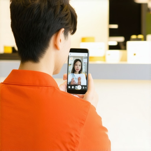 Authentic video capture for local business rankings A person using a smartphone to record a behind-the-scenes video of a local business to improve map rankings.