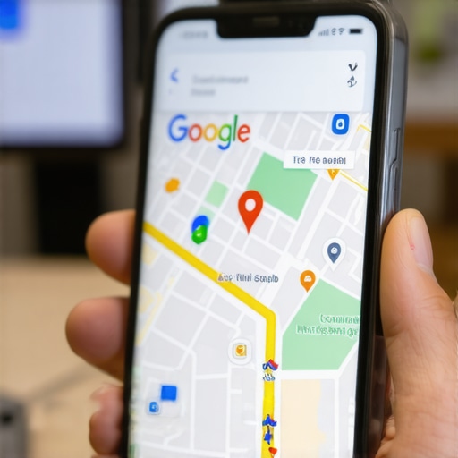 A smartphone screen showing local business map pack rankings for a search query.