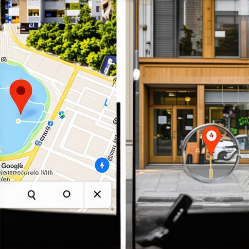 Correcting Google Maps Pin Placement Comparison of an incorrect map pin in a lake versus a correctly optimized business location on Google Maps.