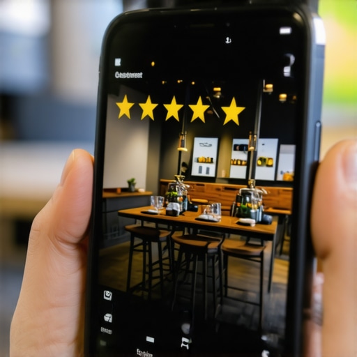 A smartphone screen displaying a real customer photo on a Google Business Profile.