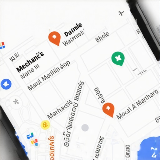 Dominating the local map pack placement A smartphone showing local business map pack results