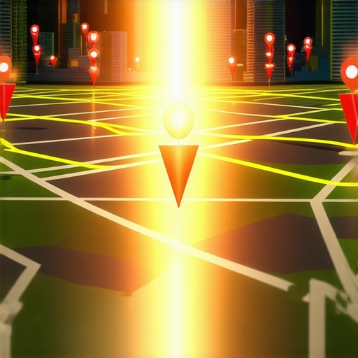 A 3D visualization showing how business authority creates a stronger map signal than just physical distance.
