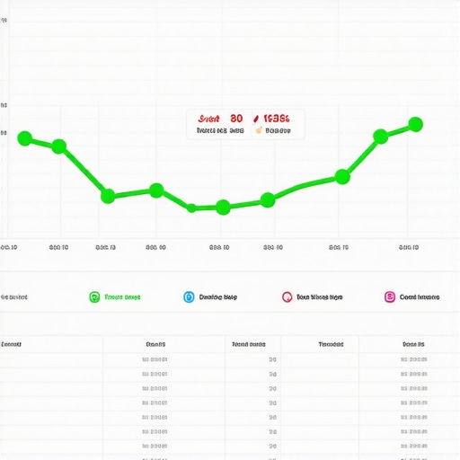 A visualization of improving local map pack rankings and search visibility analytics.
