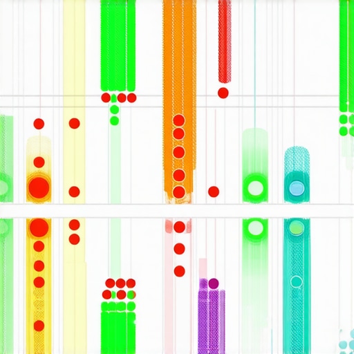 A visual representation of how local business map rankings fluctuate across different neighborhood blocks.