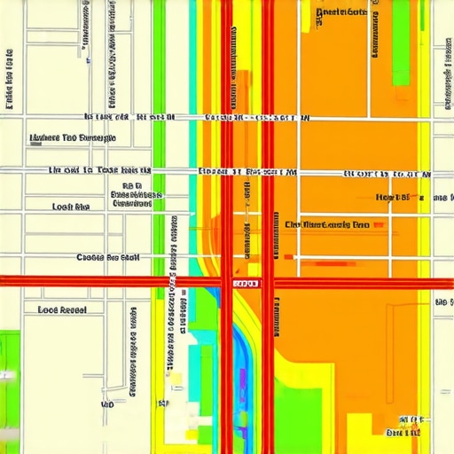 Visual representation of how Google Map Pack rankings change significantly across short physical distances.