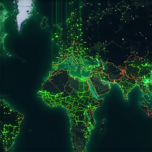 A visual representation of local map pack rankings across a city grid.