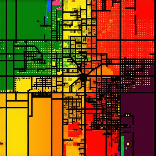 Local SEO Ranking Proximity Heatmap A heatmap showing how local business rankings change based on the searcher's physical location.