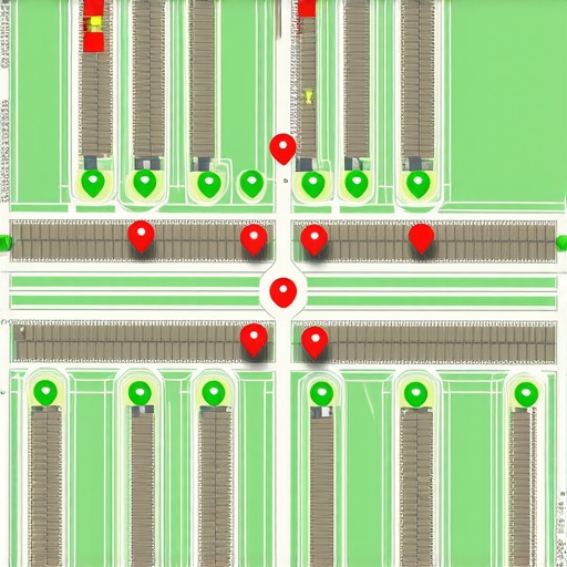 Local Search Geogrid Ranking Map A visual representation of local map pack rankings across a geographic area using a geogrid tool.