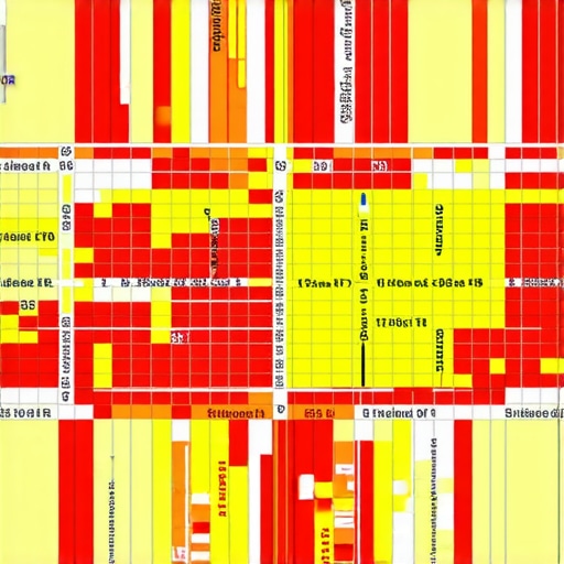 Local Search Proximity Heatmap A heatmap illustrating how local business map rankings change based on the user's physical location.