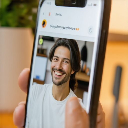 A person using a smartphone to manage customer reviews on a local business profile.