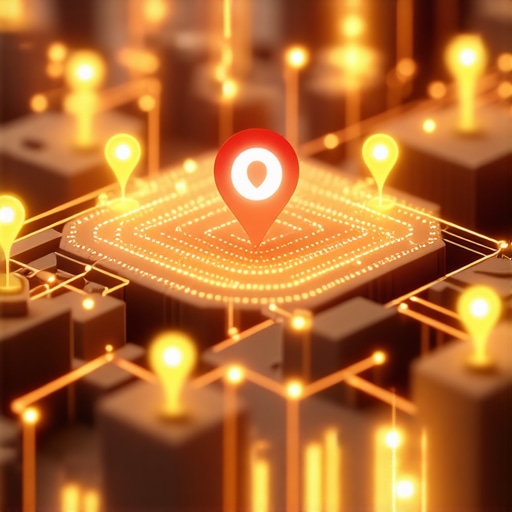 Mapping Local Business Authority Signals A digital map illustration showing various ranking factors contributing to local pack placement success.
