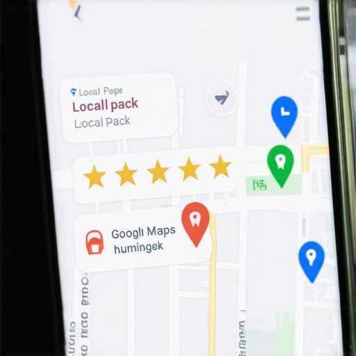 Mobile Search Interaction for Local Success A smartphone displaying a local business listing in the Google Map Pack.