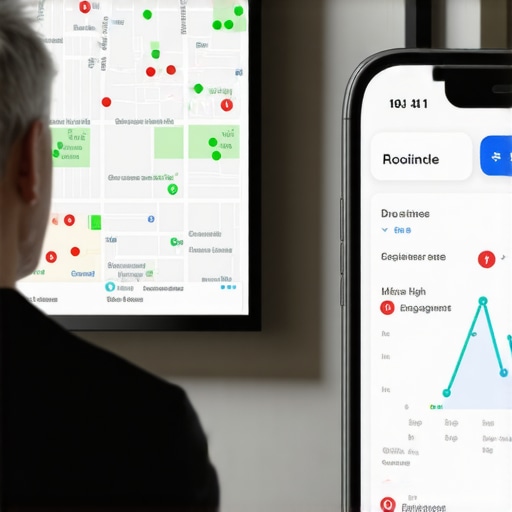 A business owner tracking local map pack rankings on a grid map tool