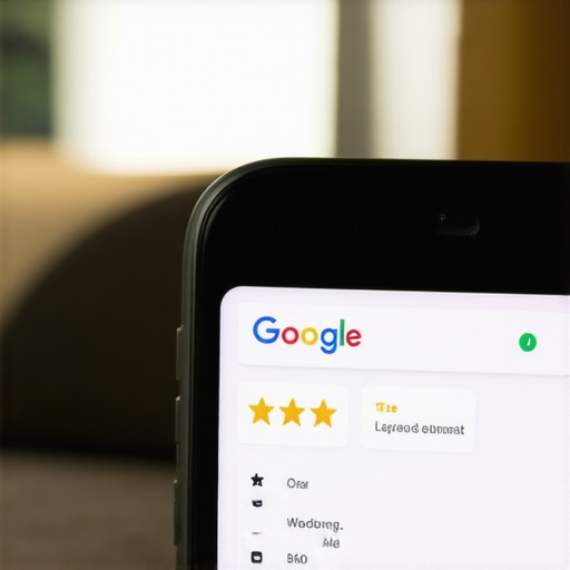 A smartphone showing a successful local business profile in the Google Map Pack