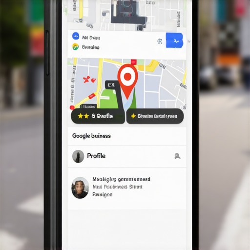 A close-up of a smartphone screen showing a highly-rated local business listing on Google Maps.