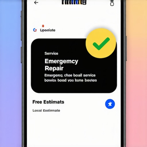 Optimized Google Post with Emojis A mobile view of a Google Business Profile post using subtle emojis to highlight key business services.