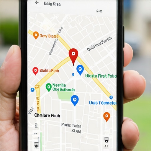 Close up of Google Maps local listing showing business categories for SEO optimization.
