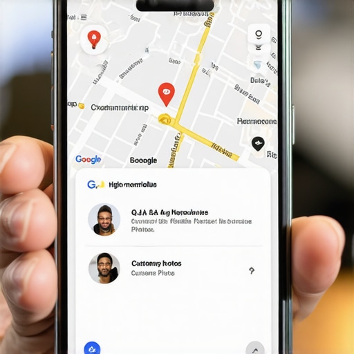 Optimizing Google Business Profile Q&A for Better Rankings A smartphone showing a fully optimized local business profile with active questions and answers.