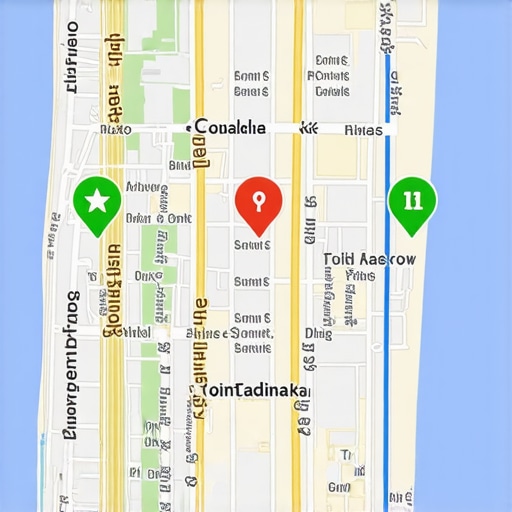 Proximity vs Prominence in Local Maps An illustrative comparison of how a more prominent local business outranks a closer competitor on Google Maps due to better engagement signals.