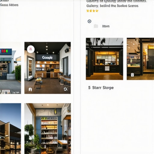A smartphone showing an active Google Business Profile with authentic photos.