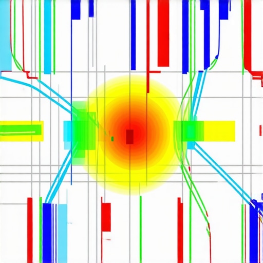 Heat map showing customer dwell time and foot traffic patterns at a local business location.