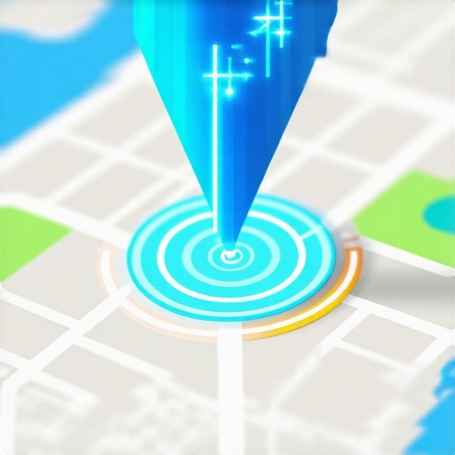 Visualizing Geographic Reach in Local Search A map showing how business prominence expands search visibility across a city grid.