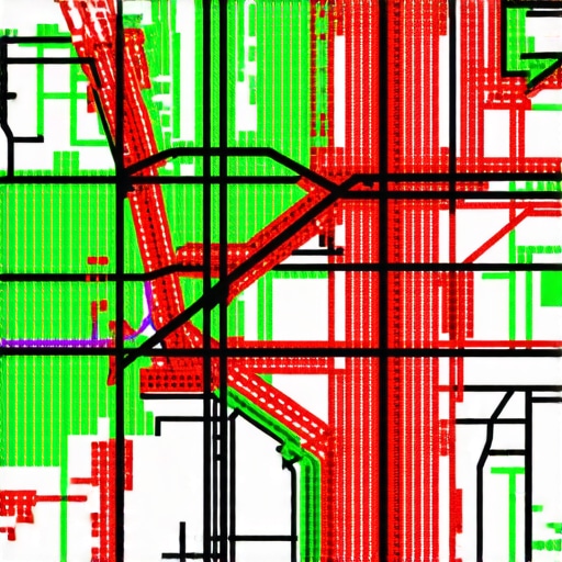 A 3D heat map showing how Google Maps rankings change from block to block in a city.