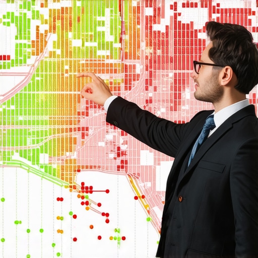 Visualizing Local Search Ranking Heatmaps A visual representation of map pack placement tracking using a grid-based heatmap tool.