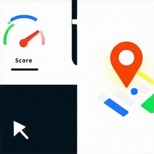 Illustration showing how website speed and user behavior impact local map pack placement.