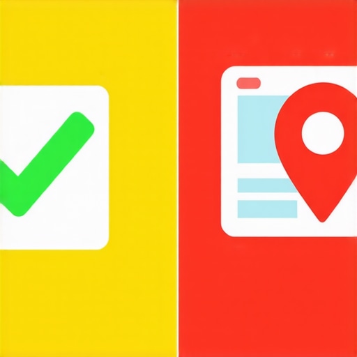 Diagram showing the correlation between mobile site performance and local map placement.